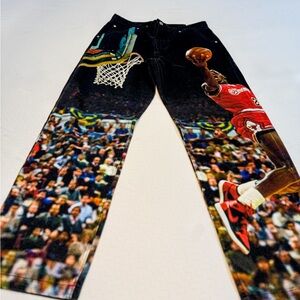 Michael Jordan jeans pants streetwear baggy fit 30x32